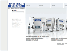 Tablet Screenshot of haulick-roos.de